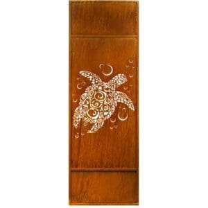 Turtle Art Privacy Screen Large Metal Art P653F2X6