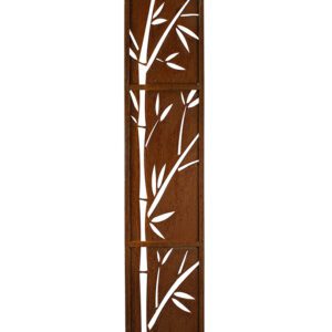 Bamboo Leaves Privacy Screens Large Garden Decor Metal Art