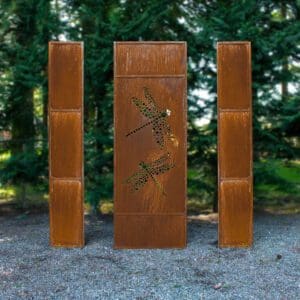Dragonfly Privacy Screen Garden Metal Panels