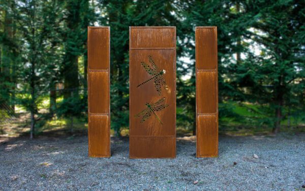 Dragonfly Privacy Screen Garden Metal Panels