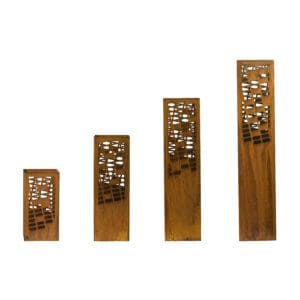 4 Garden Architecture Columns Steel Bollards