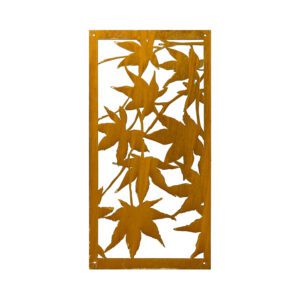 Maple Leaves Metal Art Privacy Screen