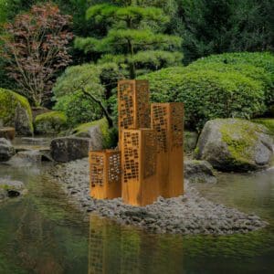 4 Garden Architecture Columns Landscape Decor Planter