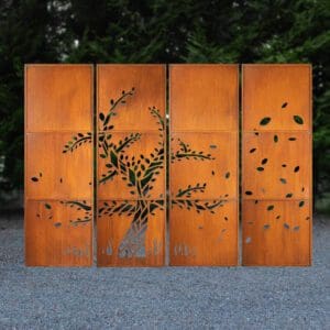 Privacy Screens Tree and Falling Leaves