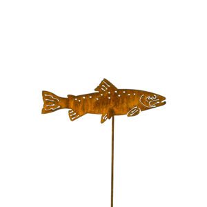 Rainbow Trout Stake Small Metal Fish Garden Stakes GP185
