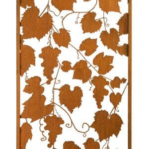 Grape Winery Rusty Privacy Art Panel