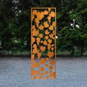 Grape Vine Metal Art Panel Winery Rusty Screen